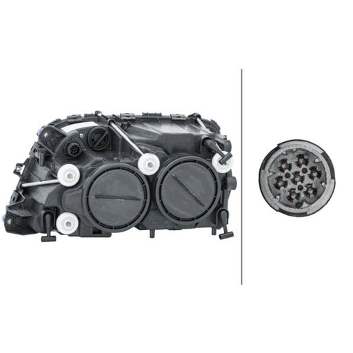 Hella Headlight Headlamp H7/H1 Right 1EH 009 513-041