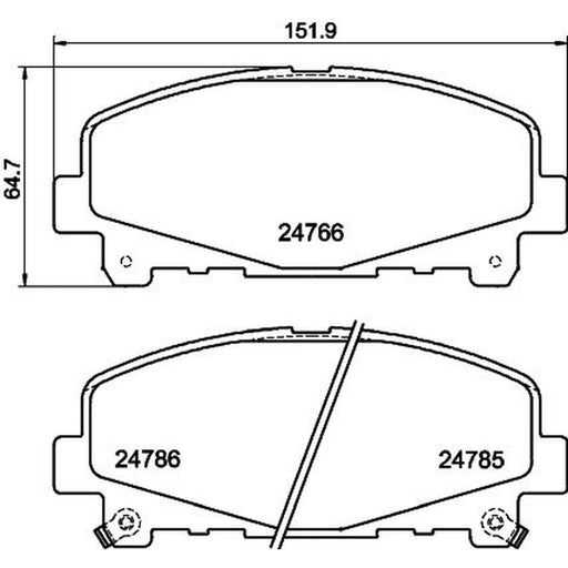 Mintex Front Brake Pad Set MDB2954