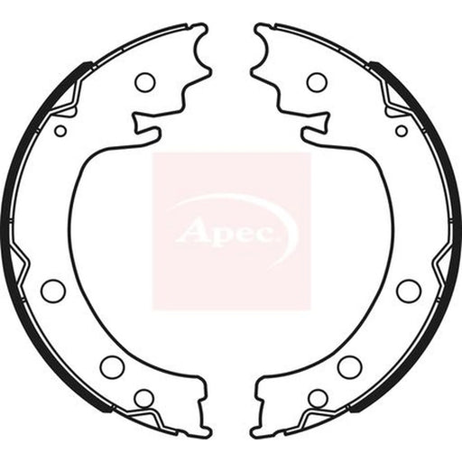 Apec Parking Brake Shoe Set SHU791