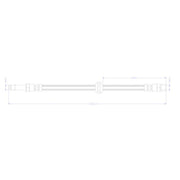 Juratek Brake Hydraulic Hose Line Rear JBH1521
