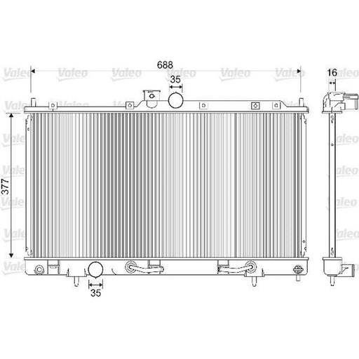 Valeo Engine Radiator 733280
