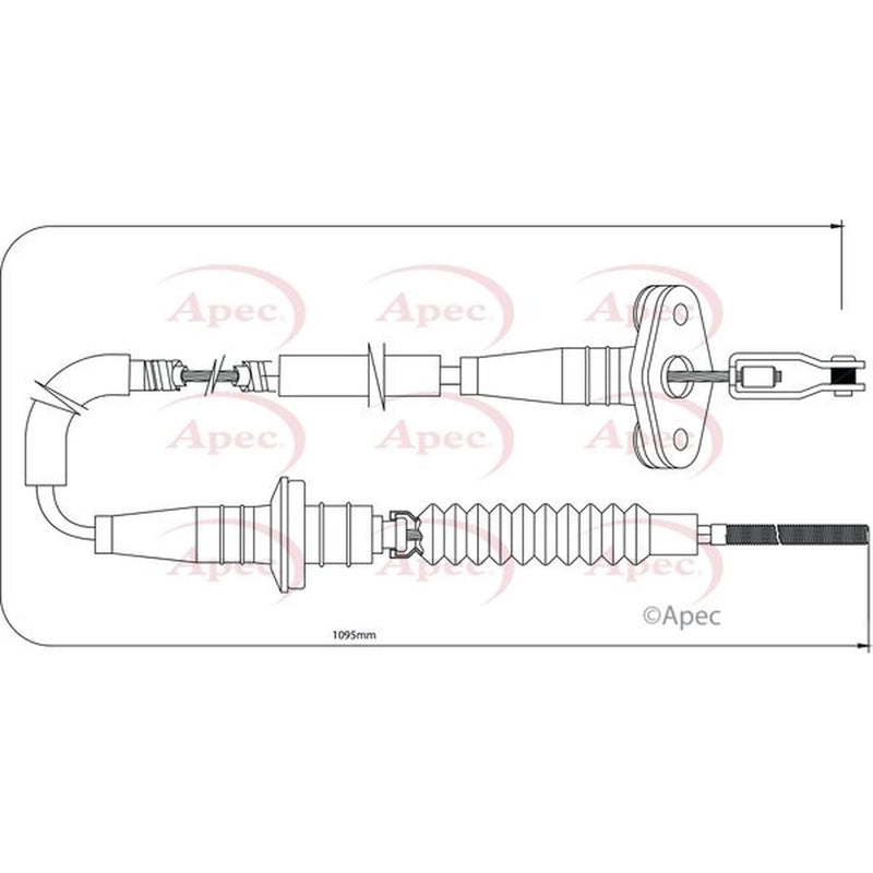 Apec Clutch Control Cable Pull CAB5008