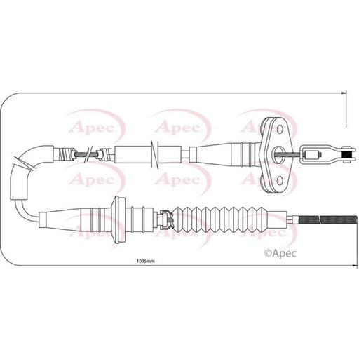 Apec Clutch Control Cable Pull CAB5008