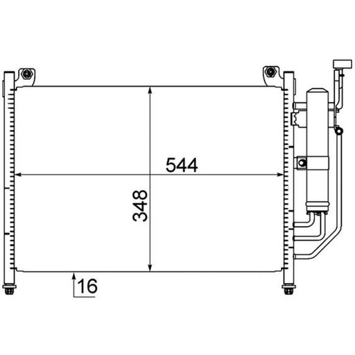 Mahle Air Conditioning Condenser AC 608 000S