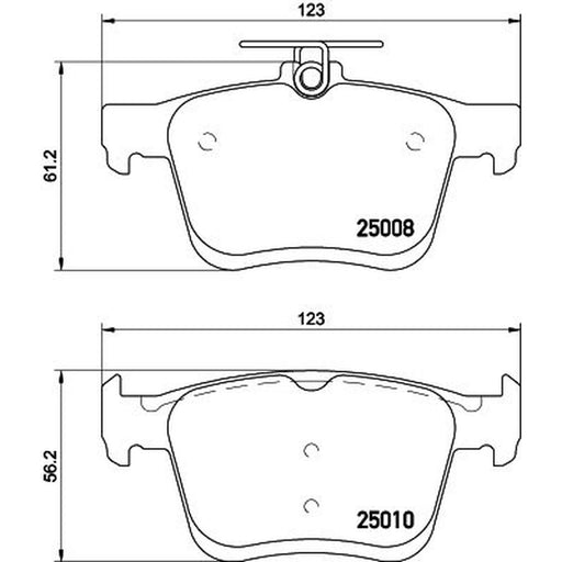 Mintex Rear Brake Pad Set MDB3100