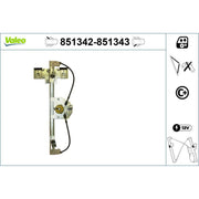 Valeo Electric Window Regulator Lifter Left Rear 851342