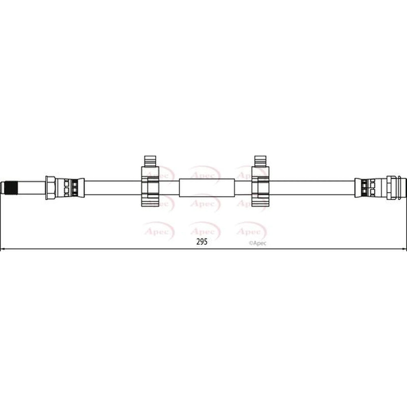 Apec Brake Hydraulic Hose Line outer HOS4102