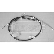 Borg & Beck Handbrake Cable Left Rear BKB3122