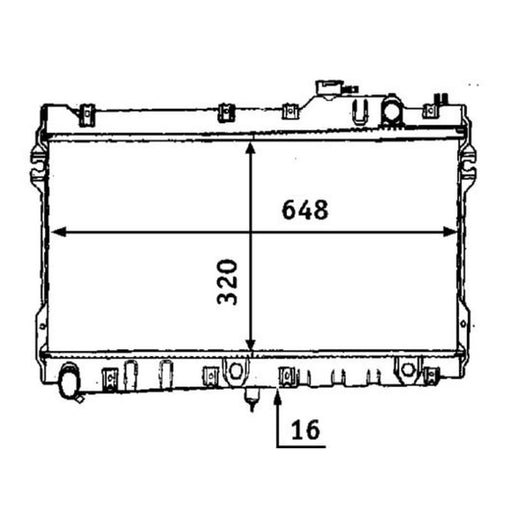 Mahle Engine Radiator CR 185 000S