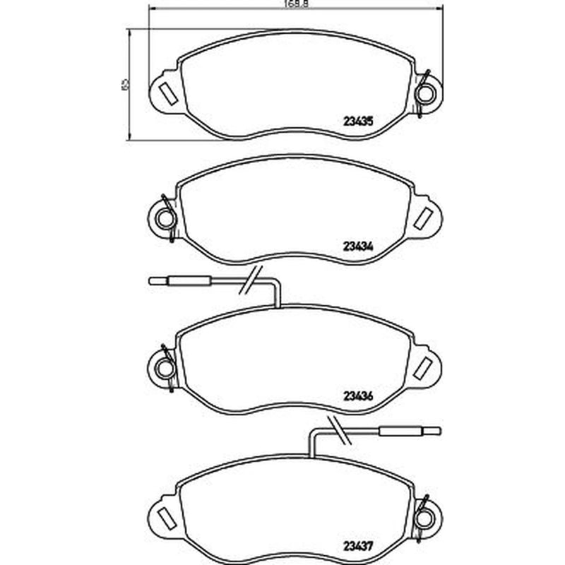 Mintex Front Brake Pad Set MDB2593