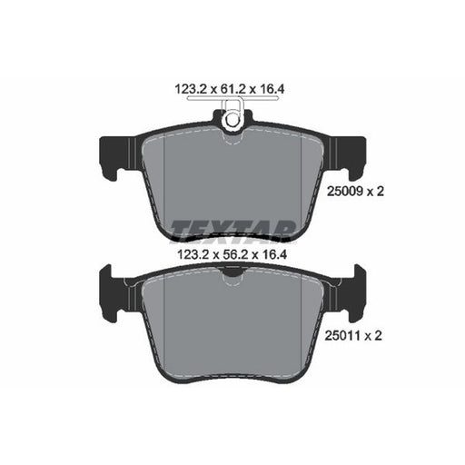 Textar Rear Brake Pad Set 2500901