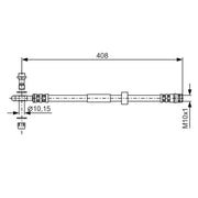 Bosch Brake Hydraulic Hose Line Front 1 987 481 323