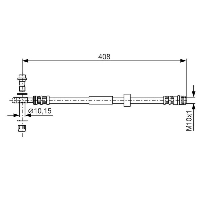 Bosch Brake Hydraulic Hose Line Front 1 987 481 323