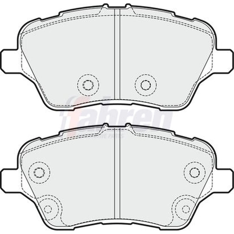 Fahren Front Brake Pad Set fits Ford B-Max 2012-2017 1.0 1.4 1.5 1.6