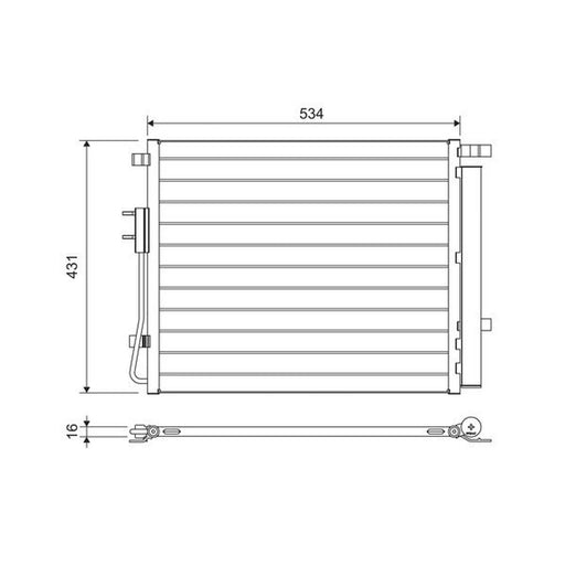 Valeo Air Conditioning Condenser 814459