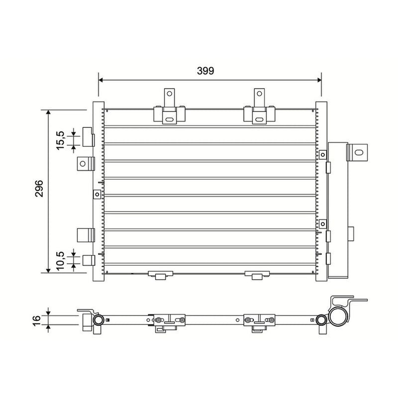 Valeo Air Conditioning Condenser 822753