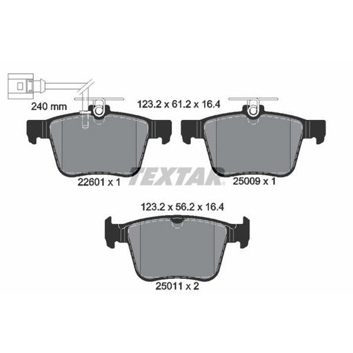 Textar Rear Brake Pad Set 2260101