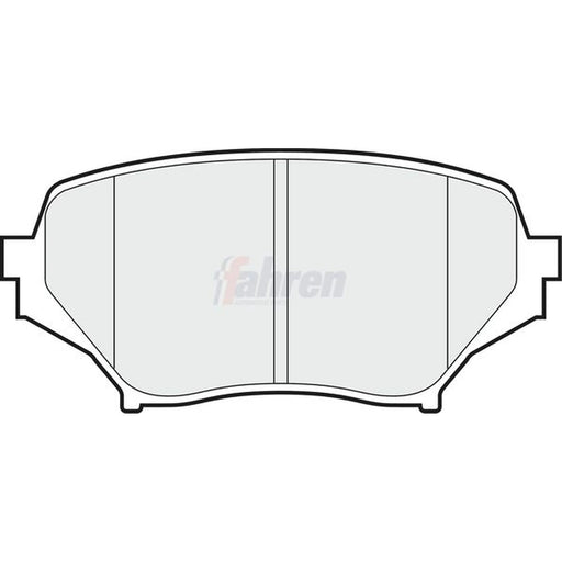 Fahren Front Brake Pad Set fits Mazda MX-5 2005-2016 1.8 2.0