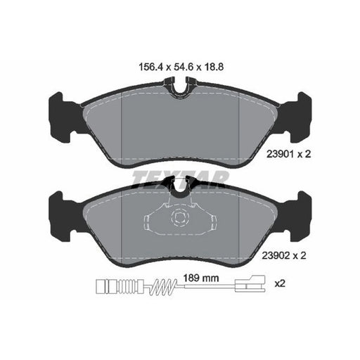 Textar Rear Brake Pad Set 2390101