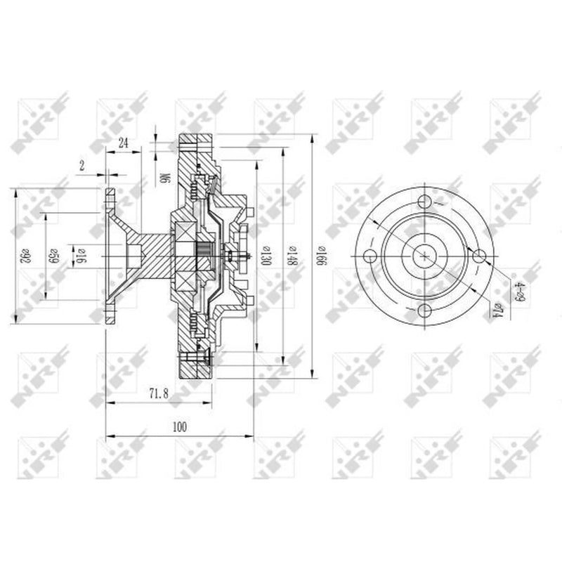NRF Radiator Fan Clutch 49612