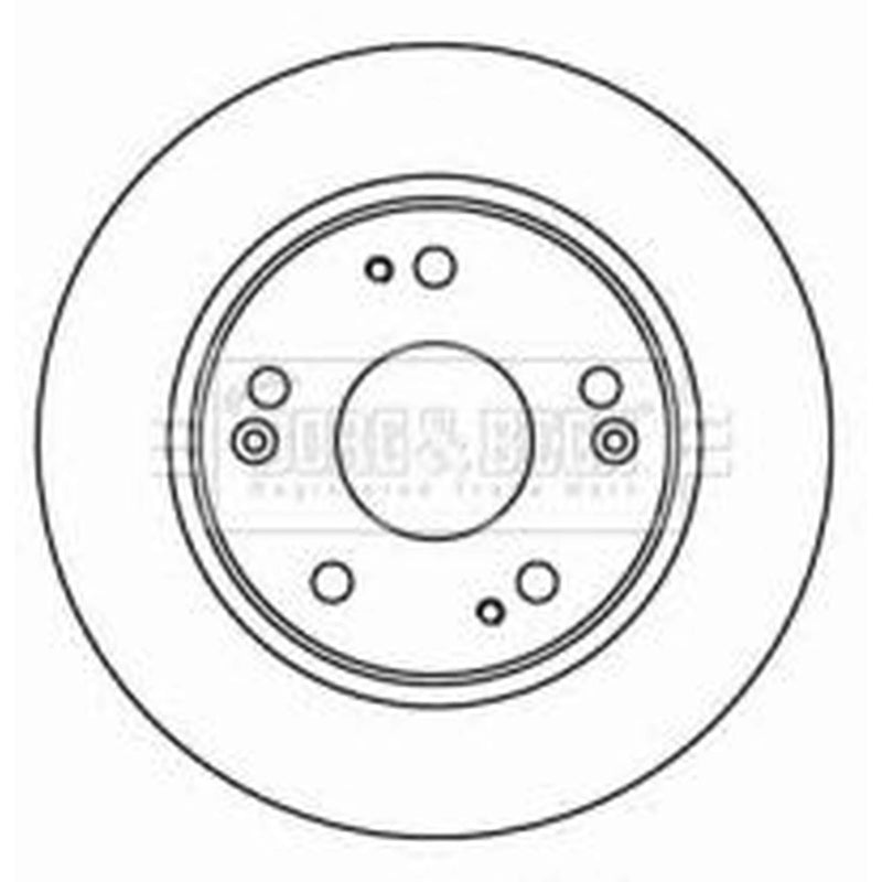 Borg & Beck 2 x Solid Rear Brake Discs BBD4598-x2