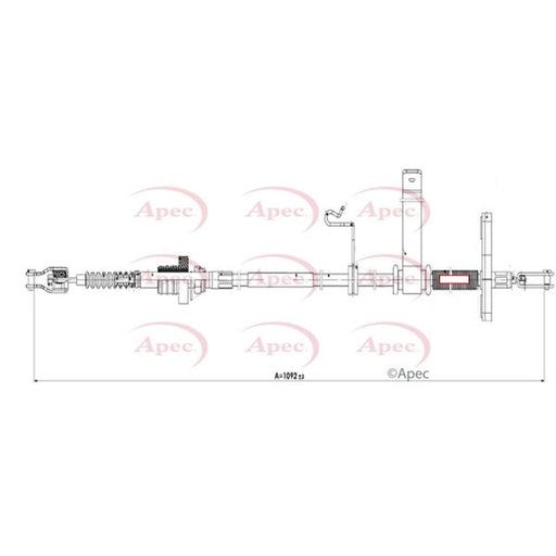 Apec Clutch Control Cable Pull CAB5033