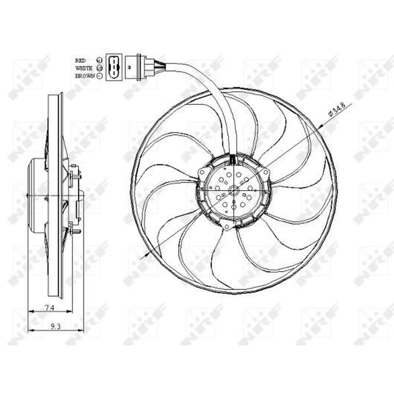 NRF Engine Cooling Fan 47393