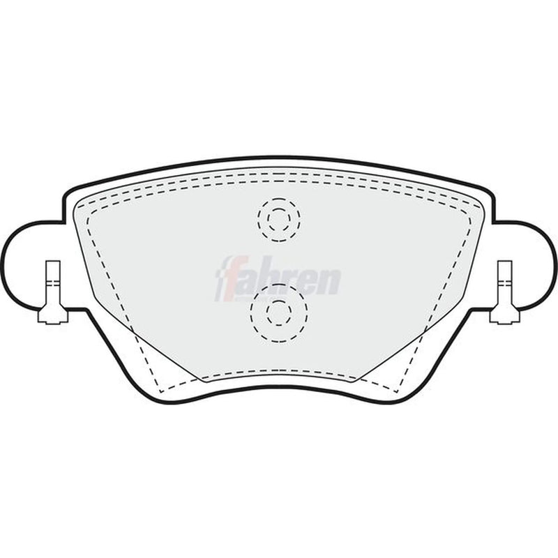 Fahren Rear Brake Pad Set FBP3054