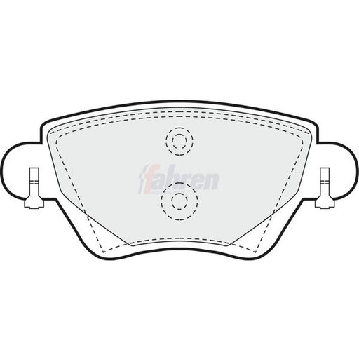 Fahren Rear Brake Pad Set FBP3054