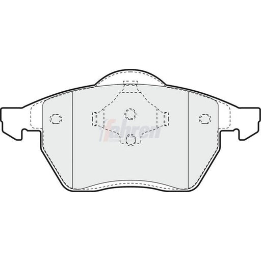 Fahren Front Brake Vented Discs & Pads fits Opel Astra G 2001-2005 2.0