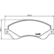 DON Front Brake Pad Set PCP1637