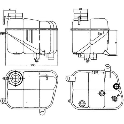 Mahle Coolant Expansion Tank CRT 120 000S