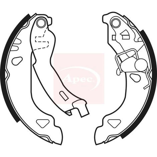 Apec Brake Shoe Set Axle Kit SHU508