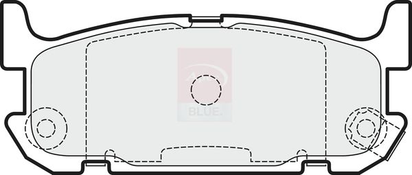 Apec Blue Brake Pad Set Rear 102mm x 13mm PD3549