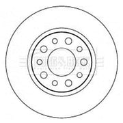 Borg & Beck 2 x Solid Rear Brake Discs BBD4515-x2