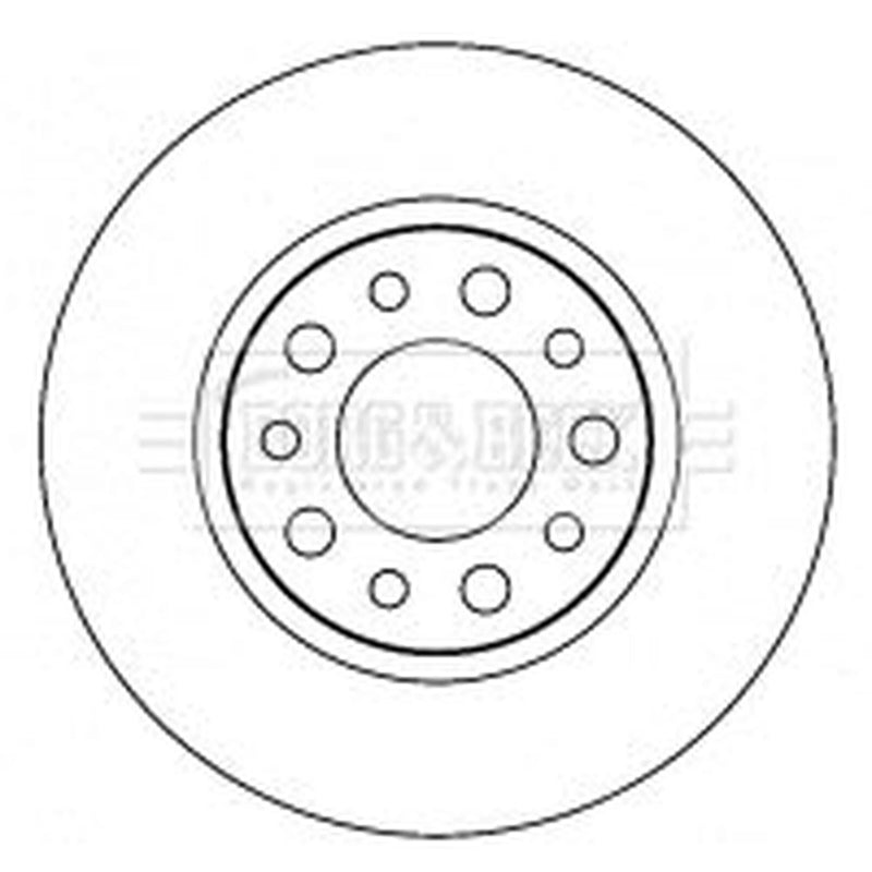 Borg & Beck 2 x Solid Rear Brake Discs BBD4515-x2