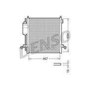 Denso Air Conditioning Condenser fits Mitsubishi L200 / Triton 2005-2015 2.5