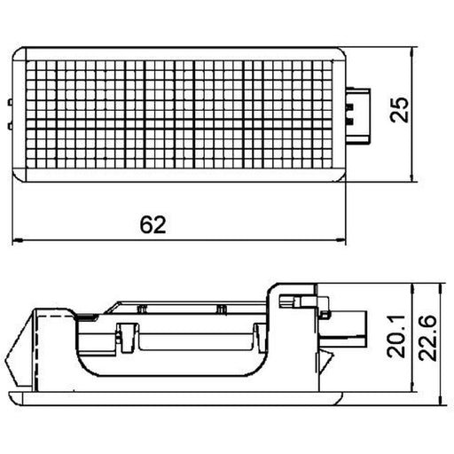 Hella Luggage Boot Lamp MD12 2XT 2XT 010 622-111 2XT 010 622-111