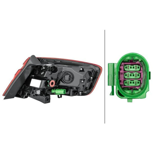 Hella Tail Light / Lamp LED Left 2SD 012 836-071