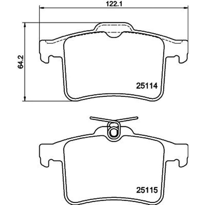 Mintex Rear Brake Pad Set MDB3171