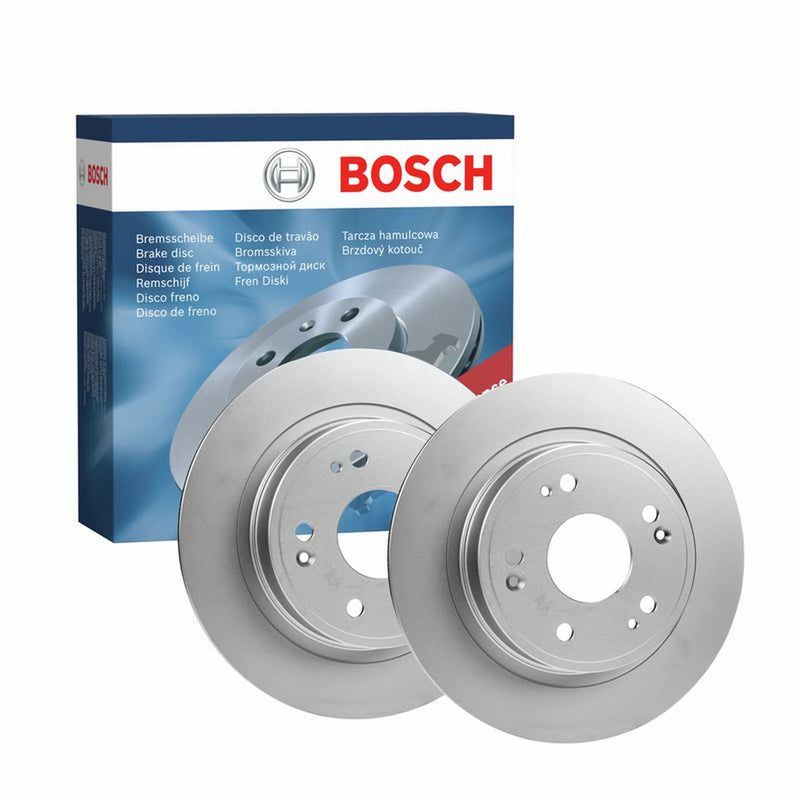 Bosch 2 x Solid Rear Brake Discs 0986479738-x2