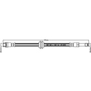 Abtex Brake Hydraulic Hose Line Right ABH1011