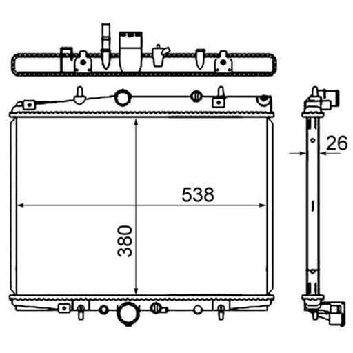 Mahle Engine Radiator CR 1433 000S