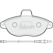 Fahren Front Brake Pad Set FBP3315