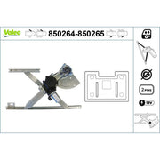 Valeo Electric Window Regulator Lifter Left Front 850264