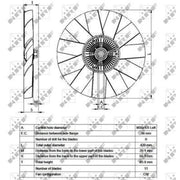 NRF Radiator Fan Clutch 49542