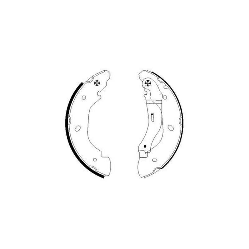 Textar Brake Shoe Set Axle Kit 91059100