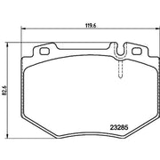 Mintex Front Brake Pad Set MDB2606
