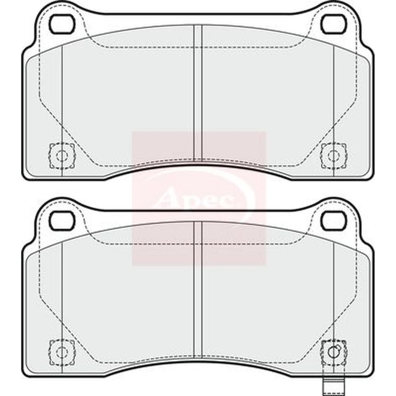 Apec Rear Brake Pad Set PAD1746