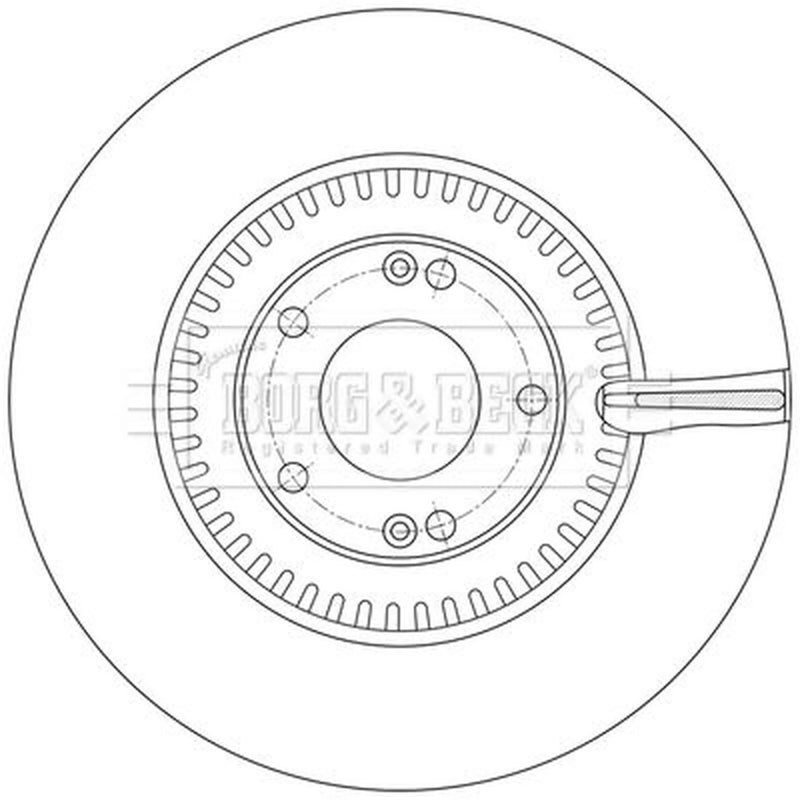 Borg & Beck 2 x Vented Front Brake Discs BBD6247S-x2